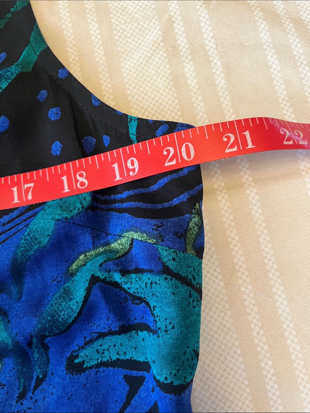 White Stag Blue and Green Botanical Maxi Dress - Picture 6 of 7